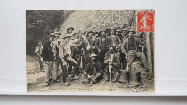 Le Châtelet Un poste de Mineurs.TBE. Carte rare !!!