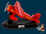 a lego airplane that is sitting on top of a table