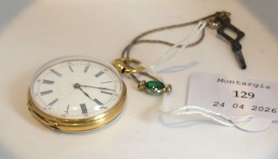 MONTRE de dame or avec clé, poids 25.25 gr brut