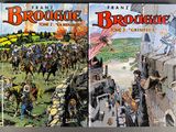 two comics covers of a man riding a horse and a man riding a horse
