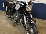 a motorcycle that is parked in a garage