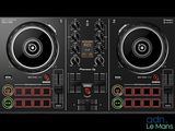 two dj controllers are shown with different controls on each of them