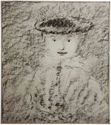 un vieux dessin représentant un homme coiffé d'un chapeau