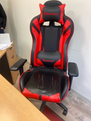 Fauteuil de bureau type gaming RZGENON avec accoudoirs et ro… - Photo 1