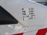 a close up of a sign on the back of a car