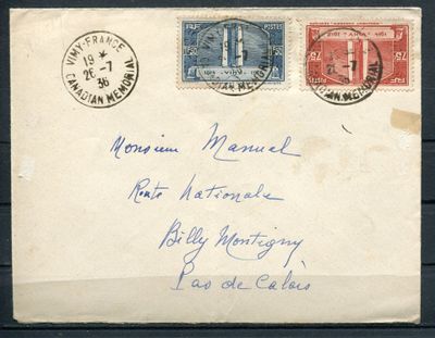 an old postcard with a picture of a man and a woman on it