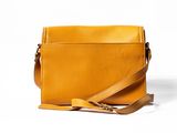 the small leather cross body bag in mustard