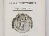 an open book with a picture of a man and a woman on it