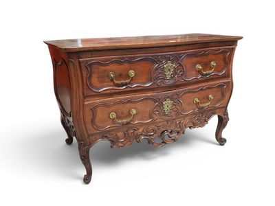 an antique chest of drawers with a marble top on a white background