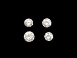 three diamonds on a black background