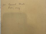 an old piece of paper with a handwritten message on it
