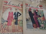 two old fashion magazines on display in a store