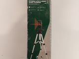 the box of the tripod is empty and ready to be used