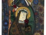 une image représentant un tableau où l'on voit une femme tenant un téléphone portable