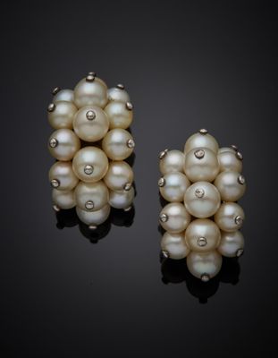 Boucles D'Oreilles Clips Vintage Étoile - Marque Jacky De G - Made In France - Occasion Bon État