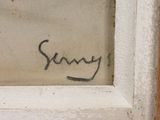 a picture of a picture of someone writing on the wall