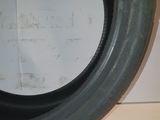a tire that is sitting on a table