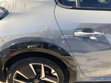 a close up of a car with a broken door handle