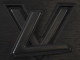 louis vu vu black leather wallet