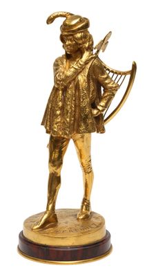 FREMIET Emmanuel (1824-1910) - Le Ménestrel - Statuette en b…