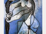 an image of a painting of a woman with long hair