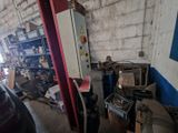 a garage with a lot of junk in it