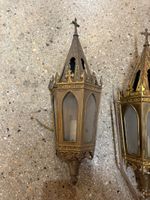 Paire de lanternes de procession de style néogothique en mét… (photo 2)