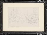 an image of a drawing of a group of people sitting at a table
