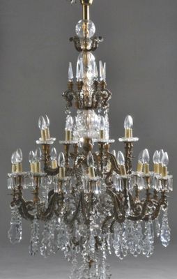 an image of a chandelier made of glass and metal