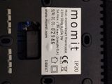 a close up of a cell phone with a label on it