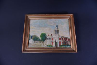 a picture of a painting hanging on the wall
