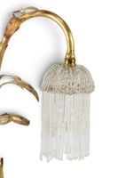 LAMPE de BUREAU en bronze, laiton et fer patiné doré. (photo 5)