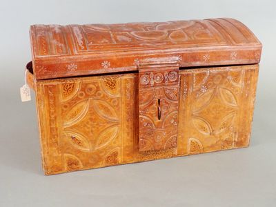 BURKINA FASO OU NORD COTE D'IVOIRE, XXe siècle, Coffre gainé…