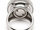 an image of a close up of a ring on a white surface