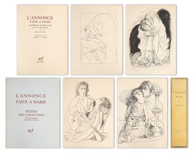 six dessins représentant une femme et un homme assis sur un banc