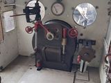 a picture of the inside of an old train car