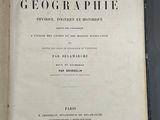 an open book with a black and white title on it