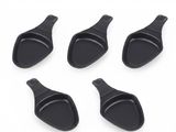 vendu par lot de 5 cuillères en plastique noir