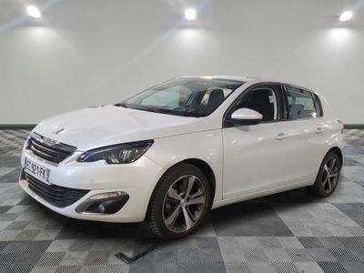 the white car is parked on a checkered tile floor