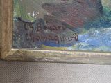 an image of a painting of a boat on a body of water
