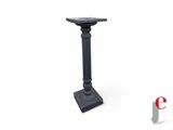 a close up of a small table on a white background