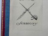 a picture of a book with a picture of two swords on it
