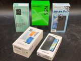 three boxes of samsung galaxy s9 and a box of samsung s9 plus