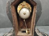 a clock that is sitting on top of a table