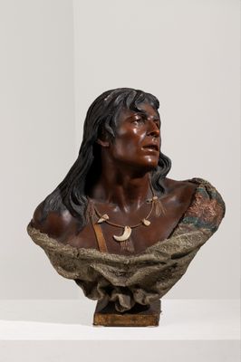 une image représentant le buste d'un homme aux cheveux longs
