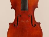 an old violin with a bow on a white background
