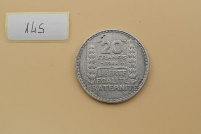 Troisième République. 20 Franc Turin Ag.