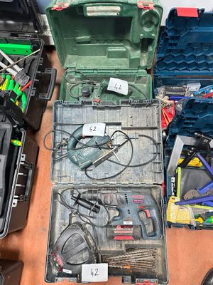 many different tools in a case on the table