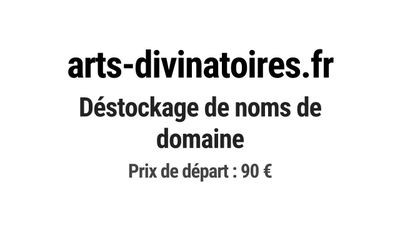 Nom de domaine arts-divinatoires.