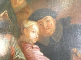un tableau représentant un homme, une femme et un enfant